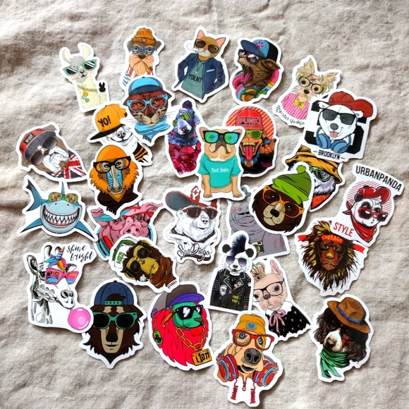 Other - 29 cute animal stickers